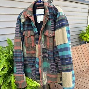 Denim & Supply Ralph Lauren Limited-Edition Patchwork Overshirt size XL shacket